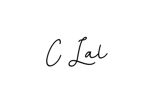 You should practise on your own different ways (BallpointsItalic-DORy9) to write your name (C Lal) in signature. don't let someone else do it for you. C Lal signature style 11 images and pictures png