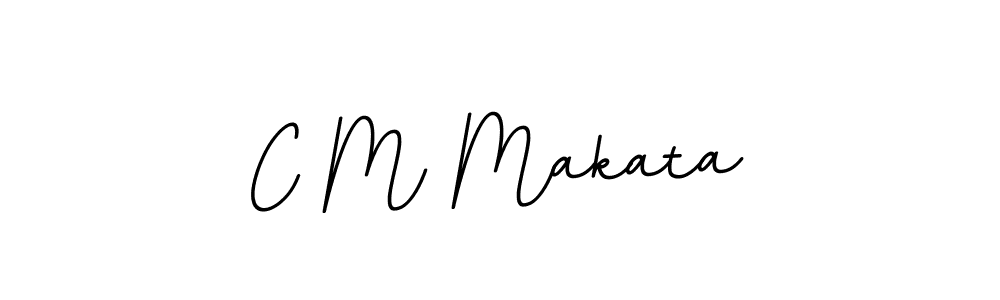 Use a signature maker to create a handwritten signature online. With this signature software, you can design (BallpointsItalic-DORy9) your own signature for name C M Makata. C M Makata signature style 11 images and pictures png