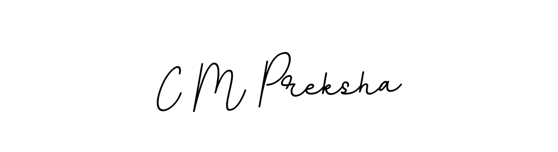 BallpointsItalic-DORy9 is a professional signature style that is perfect for those who want to add a touch of class to their signature. It is also a great choice for those who want to make their signature more unique. Get C M Preksha name to fancy signature for free. C M Preksha signature style 11 images and pictures png