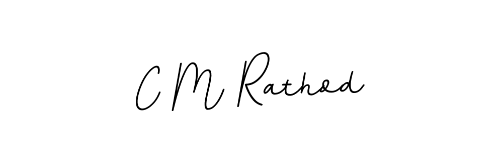 Create a beautiful signature design for name C M Rathod. With this signature (BallpointsItalic-DORy9) fonts, you can make a handwritten signature for free. C M Rathod signature style 11 images and pictures png