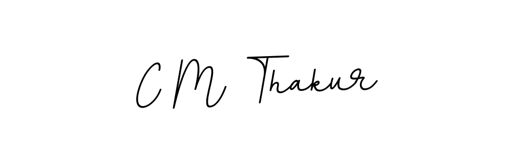 Design your own signature with our free online signature maker. With this signature software, you can create a handwritten (BallpointsItalic-DORy9) signature for name C M Thakur. C M Thakur signature style 11 images and pictures png