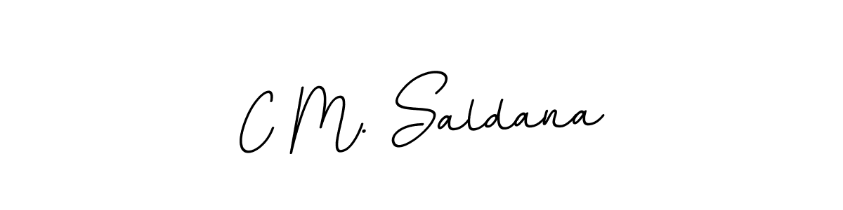 How to Draw C M. Saldana signature style? BallpointsItalic-DORy9 is a latest design signature styles for name C M. Saldana. C M. Saldana signature style 11 images and pictures png