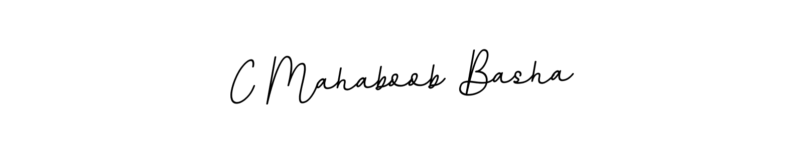 Design your own signature with our free online signature maker. With this signature software, you can create a handwritten (BallpointsItalic-DORy9) signature for name C Mahaboob Basha. C Mahaboob Basha signature style 11 images and pictures png