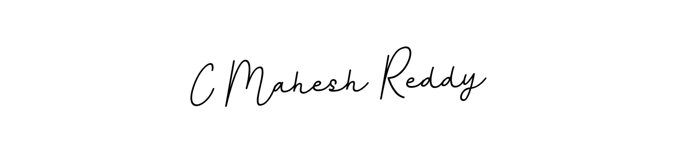 Create a beautiful signature design for name C Mahesh Reddy. With this signature (BallpointsItalic-DORy9) fonts, you can make a handwritten signature for free. C Mahesh Reddy signature style 11 images and pictures png