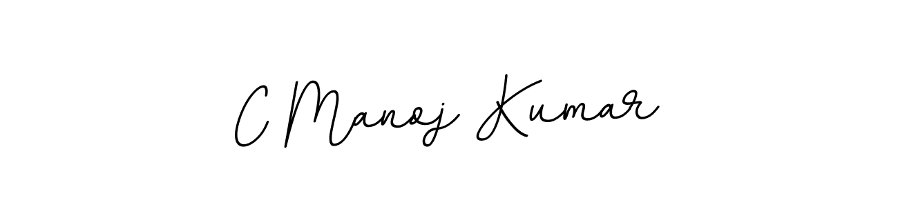 Make a beautiful signature design for name C Manoj Kumar. With this signature (BallpointsItalic-DORy9) style, you can create a handwritten signature for free. C Manoj Kumar signature style 11 images and pictures png
