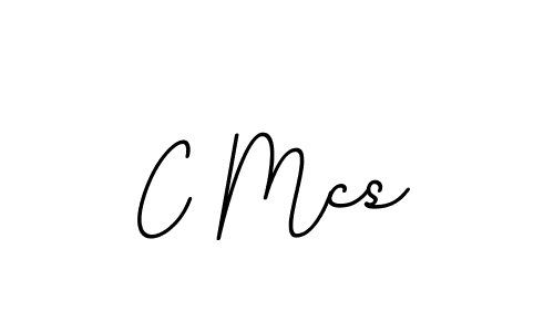 How to make C Mcs name signature. Use BallpointsItalic-DORy9 style for creating short signs online. This is the latest handwritten sign. C Mcs signature style 11 images and pictures png