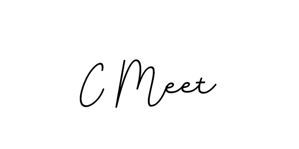 Use a signature maker to create a handwritten signature online. With this signature software, you can design (BallpointsItalic-DORy9) your own signature for name C Meet. C Meet signature style 11 images and pictures png