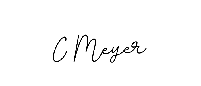 Use a signature maker to create a handwritten signature online. With this signature software, you can design (BallpointsItalic-DORy9) your own signature for name C Meyer. C Meyer signature style 11 images and pictures png