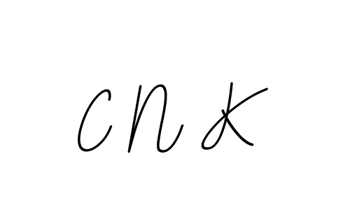 Design your own signature with our free online signature maker. With this signature software, you can create a handwritten (BallpointsItalic-DORy9) signature for name C N K. C N K signature style 11 images and pictures png