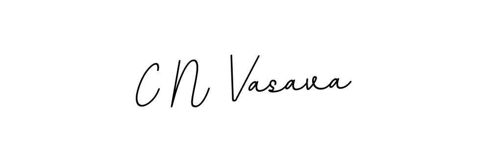 Make a beautiful signature design for name C N Vasava. With this signature (BallpointsItalic-DORy9) style, you can create a handwritten signature for free. C N Vasava signature style 11 images and pictures png