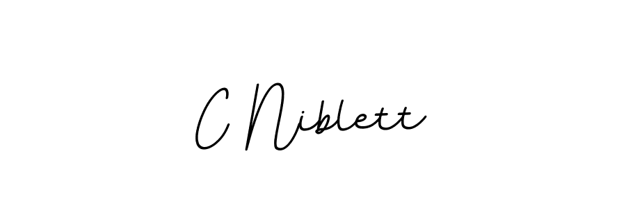 Use a signature maker to create a handwritten signature online. With this signature software, you can design (BallpointsItalic-DORy9) your own signature for name C Niblett. C Niblett signature style 11 images and pictures png