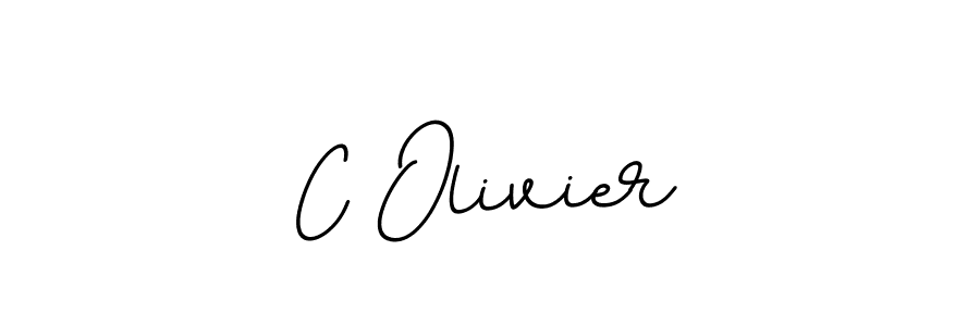 How to make C Olivier name signature. Use BallpointsItalic-DORy9 style for creating short signs online. This is the latest handwritten sign. C Olivier signature style 11 images and pictures png