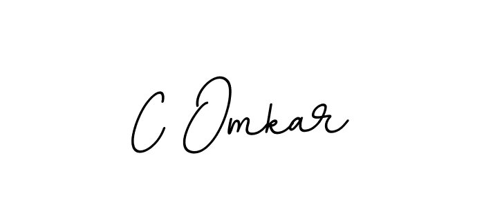 You should practise on your own different ways (BallpointsItalic-DORy9) to write your name (C Omkar) in signature. don't let someone else do it for you. C Omkar signature style 11 images and pictures png