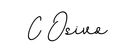 A timeless handwritten aesthetic for C Osivo. The BallpointsItalic-DORy9 font gives your signature a handcrafted feel with natural curves. C Osivo signature style 11 images and pictures png