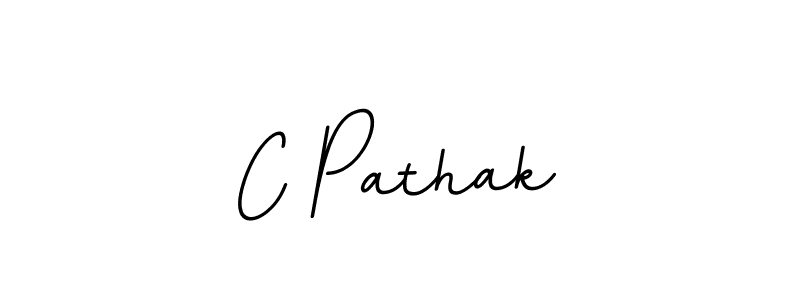 The best way (BallpointsItalic-DORy9) to make a short signature is to pick only two or three words in your name. The name C Pathak include a total of six letters. For converting this name. C Pathak signature style 11 images and pictures png