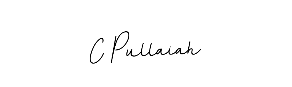 Design your own signature with our free online signature maker. With this signature software, you can create a handwritten (BallpointsItalic-DORy9) signature for name C Pullaiah. C Pullaiah signature style 11 images and pictures png