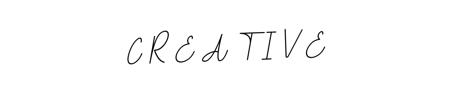 Design your own signature with our free online signature maker. With this signature software, you can create a handwritten (BallpointsItalic-DORy9) signature for name C R E A T I V E. C R E A T I V E signature style 11 images and pictures png