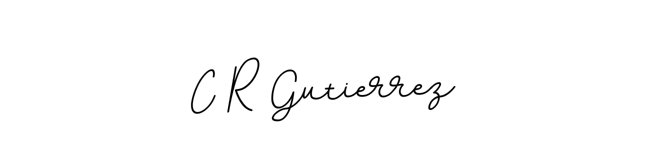 The best way (BallpointsItalic-DORy9) to make a short signature is to pick only two or three words in your name. The name C R Gutierrez include a total of six letters. For converting this name. C R Gutierrez signature style 11 images and pictures png