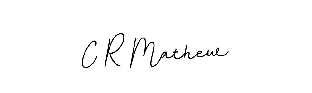 Design your own signature with our free online signature maker. With this signature software, you can create a handwritten (BallpointsItalic-DORy9) signature for name C R Mathew. C R Mathew signature style 11 images and pictures png