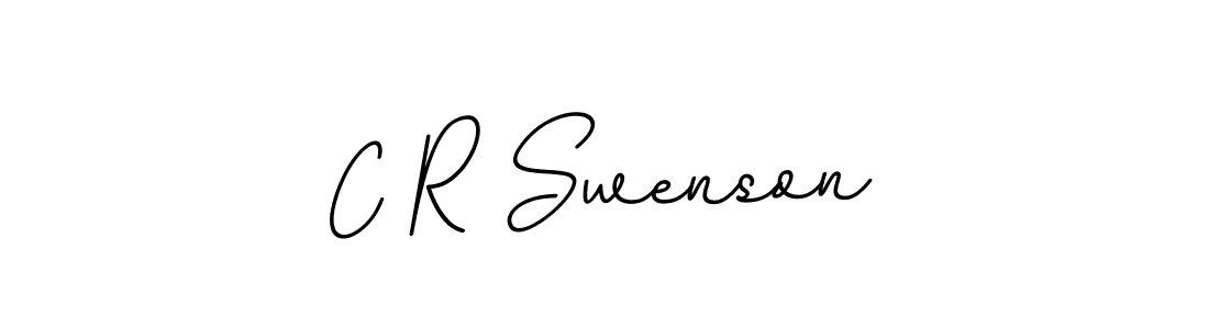 Use a signature maker to create a handwritten signature online. With this signature software, you can design (BallpointsItalic-DORy9) your own signature for name C R Swenson. C R Swenson signature style 11 images and pictures png