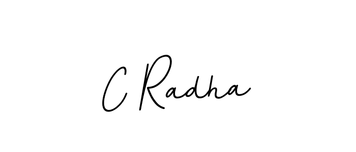 Use a signature maker to create a handwritten signature online. With this signature software, you can design (BallpointsItalic-DORy9) your own signature for name C Radha. C Radha signature style 11 images and pictures png