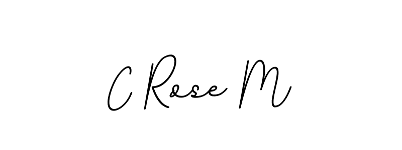 C Rose M stylish signature style. Best Handwritten Sign (BallpointsItalic-DORy9) for my name. Handwritten Signature Collection Ideas for my name C Rose M. C Rose M signature style 11 images and pictures png
