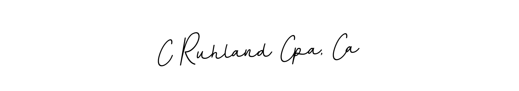 Make a beautiful signature design for name C Ruhland Cpa, Ca. With this signature (BallpointsItalic-DORy9) style, you can create a handwritten signature for free. C Ruhland Cpa, Ca signature style 11 images and pictures png