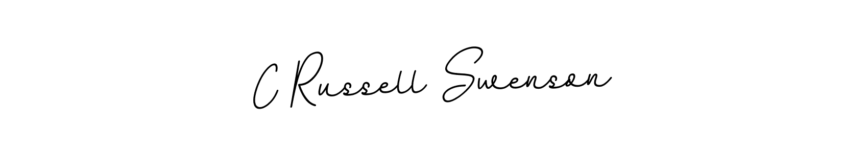 Create a beautiful signature design for name C Russell Swenson. With this signature (BallpointsItalic-DORy9) fonts, you can make a handwritten signature for free. C Russell Swenson signature style 11 images and pictures png