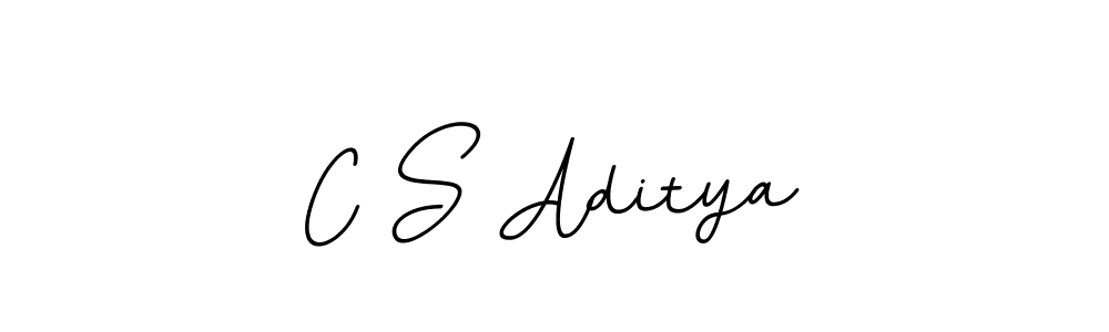 How to make C S Aditya name signature. Use BallpointsItalic-DORy9 style for creating short signs online. This is the latest handwritten sign. C S Aditya signature style 11 images and pictures png