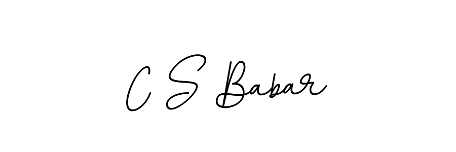 This is the best signature style for the C S Babar name. Also you like these signature font (BallpointsItalic-DORy9). Mix name signature. C S Babar signature style 11 images and pictures png