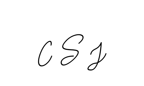 It looks lik you need a new signature style for name C S J. Design unique handwritten (BallpointsItalic-DORy9) signature with our free signature maker in just a few clicks. C S J signature style 11 images and pictures png