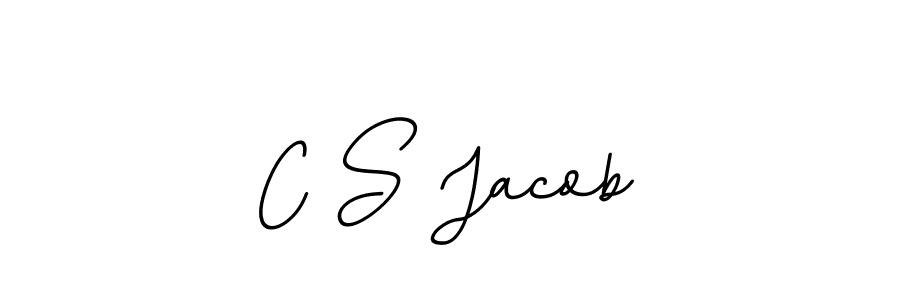Use a signature maker to create a handwritten signature online. With this signature software, you can design (BallpointsItalic-DORy9) your own signature for name C S Jacob. C S Jacob signature style 11 images and pictures png