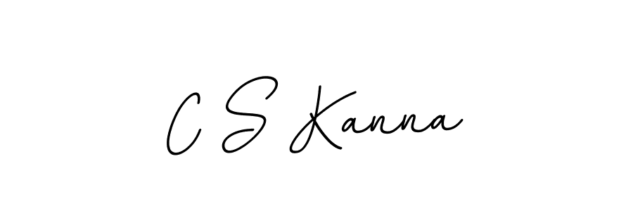 C S Kanna stylish signature style. Best Handwritten Sign (BallpointsItalic-DORy9) for my name. Handwritten Signature Collection Ideas for my name C S Kanna. C S Kanna signature style 11 images and pictures png