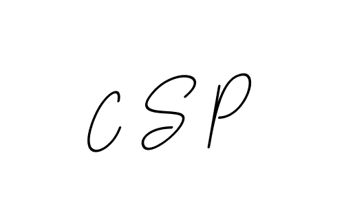 Make a beautiful signature design for name C S P. With this signature (BallpointsItalic-DORy9) style, you can create a handwritten signature for free. C S P signature style 11 images and pictures png