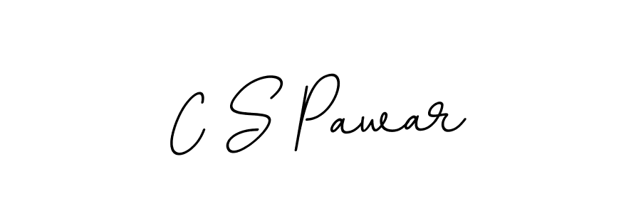 Create a beautiful signature design for name C S Pawar. With this signature (BallpointsItalic-DORy9) fonts, you can make a handwritten signature for free. C S Pawar signature style 11 images and pictures png