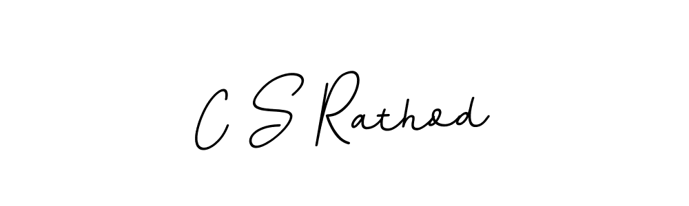 How to make C S Rathod name signature. Use BallpointsItalic-DORy9 style for creating short signs online. This is the latest handwritten sign. C S Rathod signature style 11 images and pictures png