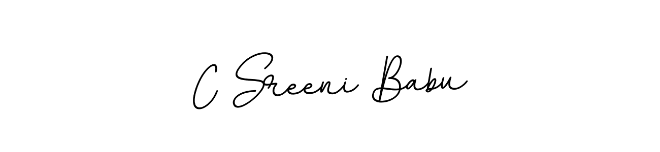 Make a beautiful signature design for name C Sreeni Babu. With this signature (BallpointsItalic-DORy9) style, you can create a handwritten signature for free. C Sreeni Babu signature style 11 images and pictures png