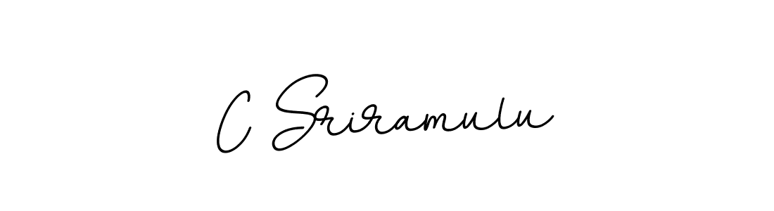 Design your own signature with our free online signature maker. With this signature software, you can create a handwritten (BallpointsItalic-DORy9) signature for name C Sriramulu. C Sriramulu signature style 11 images and pictures png