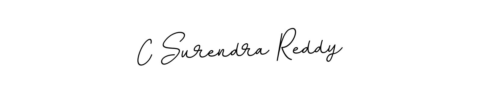 How to make C Surendra Reddy name signature. Use BallpointsItalic-DORy9 style for creating short signs online. This is the latest handwritten sign. C Surendra Reddy signature style 11 images and pictures png
