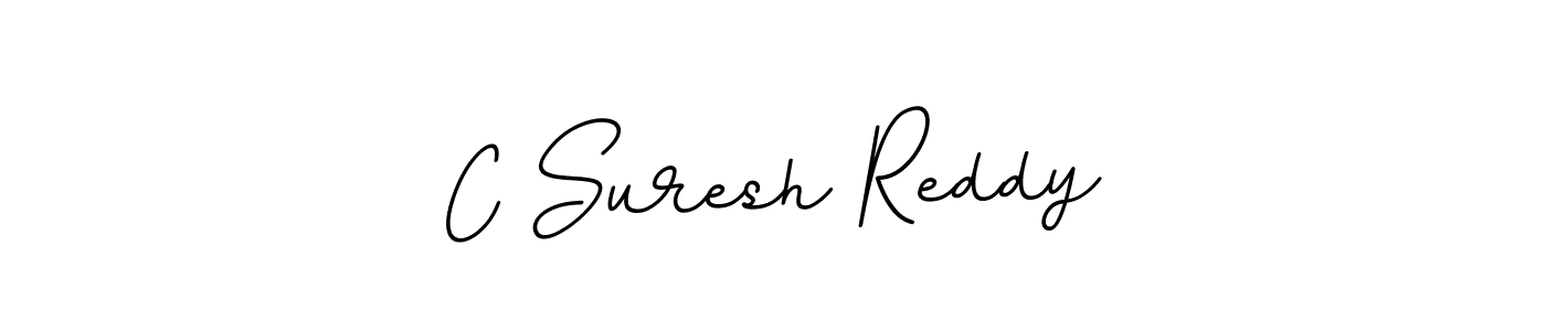 Create a beautiful signature design for name C Suresh Reddy. With this signature (BallpointsItalic-DORy9) fonts, you can make a handwritten signature for free. C Suresh Reddy signature style 11 images and pictures png