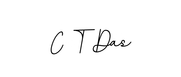 The best way (BallpointsItalic-DORy9) to make a short signature is to pick only two or three words in your name. The name C T Das include a total of six letters. For converting this name. C T Das signature style 11 images and pictures png