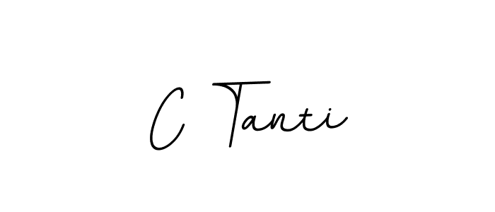 Create a beautiful signature design for name C Tanti. With this signature (BallpointsItalic-DORy9) fonts, you can make a handwritten signature for free. C Tanti signature style 11 images and pictures png