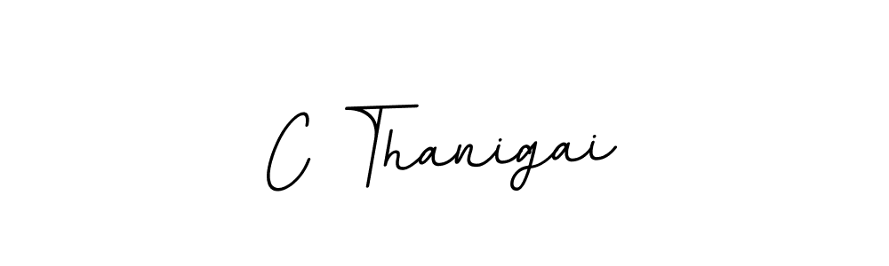 Use a signature maker to create a handwritten signature online. With this signature software, you can design (BallpointsItalic-DORy9) your own signature for name C Thanigai. C Thanigai signature style 11 images and pictures png