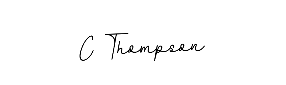 Design your own signature with our free online signature maker. With this signature software, you can create a handwritten (BallpointsItalic-DORy9) signature for name C Thompson. C Thompson signature style 11 images and pictures png