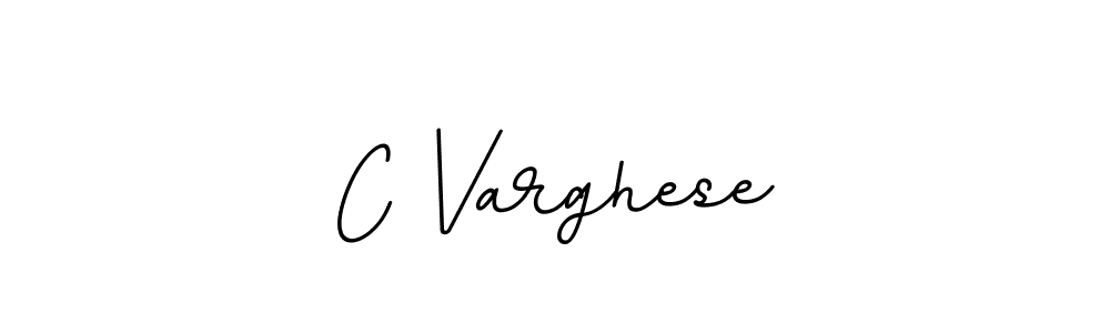 Design your own signature with our free online signature maker. With this signature software, you can create a handwritten (BallpointsItalic-DORy9) signature for name C Varghese. C Varghese signature style 11 images and pictures png