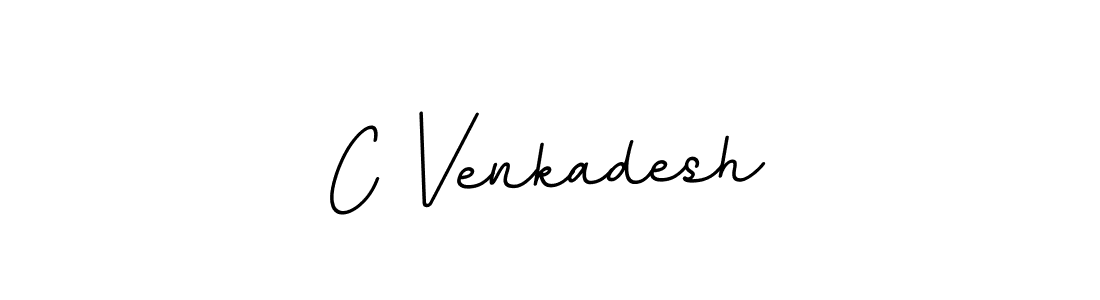 Design your own signature with our free online signature maker. With this signature software, you can create a handwritten (BallpointsItalic-DORy9) signature for name C Venkadesh. C Venkadesh signature style 11 images and pictures png