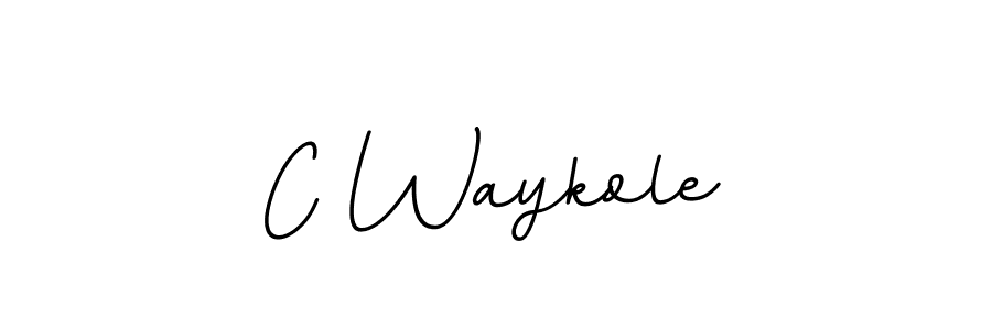 Design your own signature with our free online signature maker. With this signature software, you can create a handwritten (BallpointsItalic-DORy9) signature for name C Waykole. C Waykole signature style 11 images and pictures png