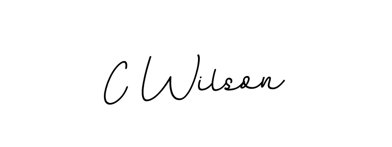 Design your own signature with our free online signature maker. With this signature software, you can create a handwritten (BallpointsItalic-DORy9) signature for name C Wilson. C Wilson signature style 11 images and pictures png