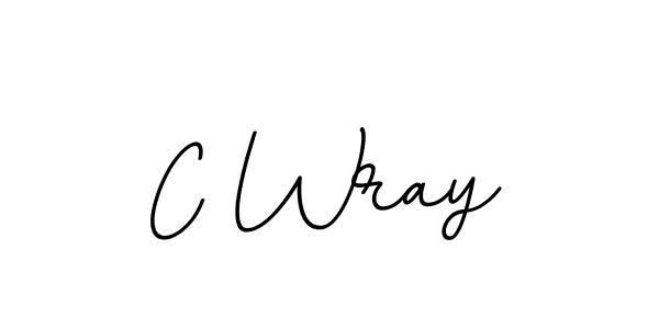 How to make C Wray name signature. Use BallpointsItalic-DORy9 style for creating short signs online. This is the latest handwritten sign. C Wray signature style 11 images and pictures png