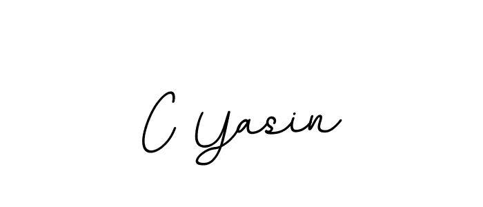 The best way (BallpointsItalic-DORy9) to make a short signature is to pick only two or three words in your name. The name C Yasin include a total of six letters. For converting this name. C Yasin signature style 11 images and pictures png